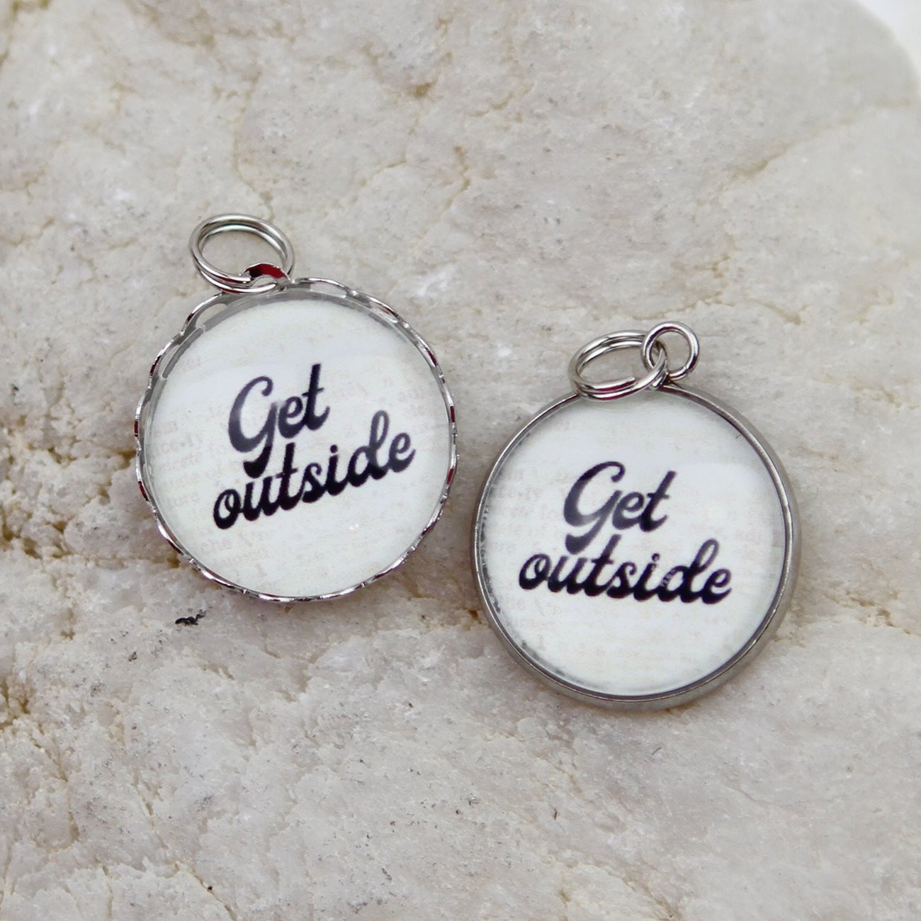 Get Outside Bubble Charm