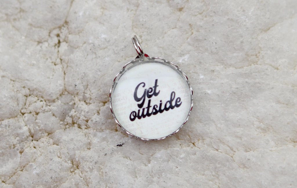 Get Outside Bubble Charm