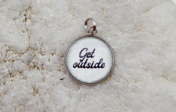 Get Outside Bubble Charm