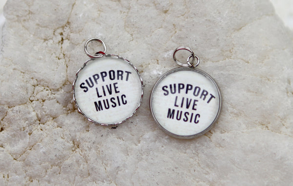 Support Live Music Bubble Charm