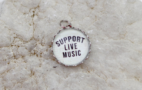 Support Live Music Bubble Charm