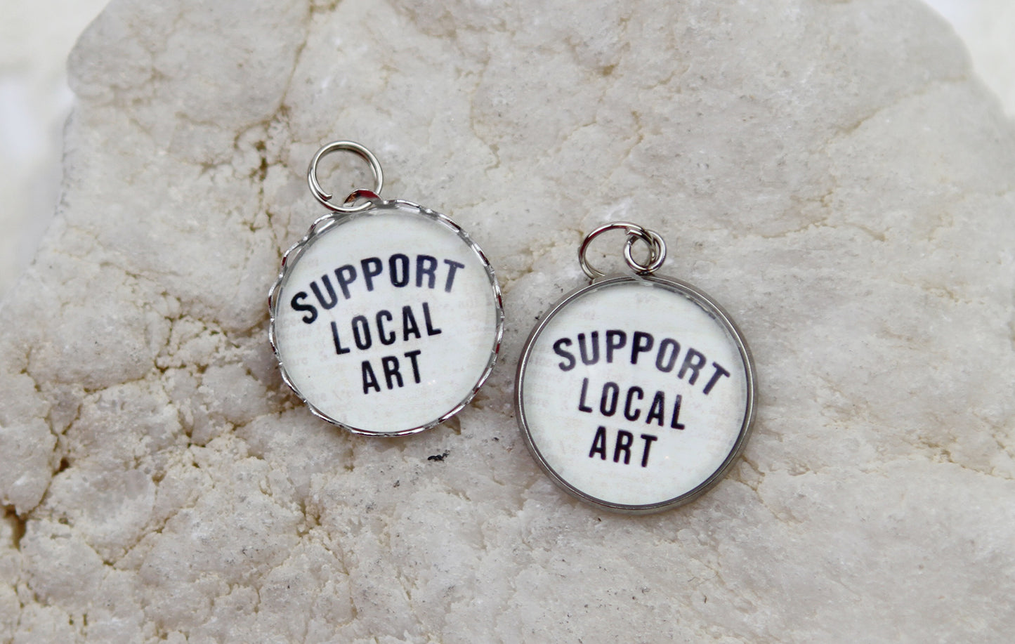 Support Local Art Bubble Charm