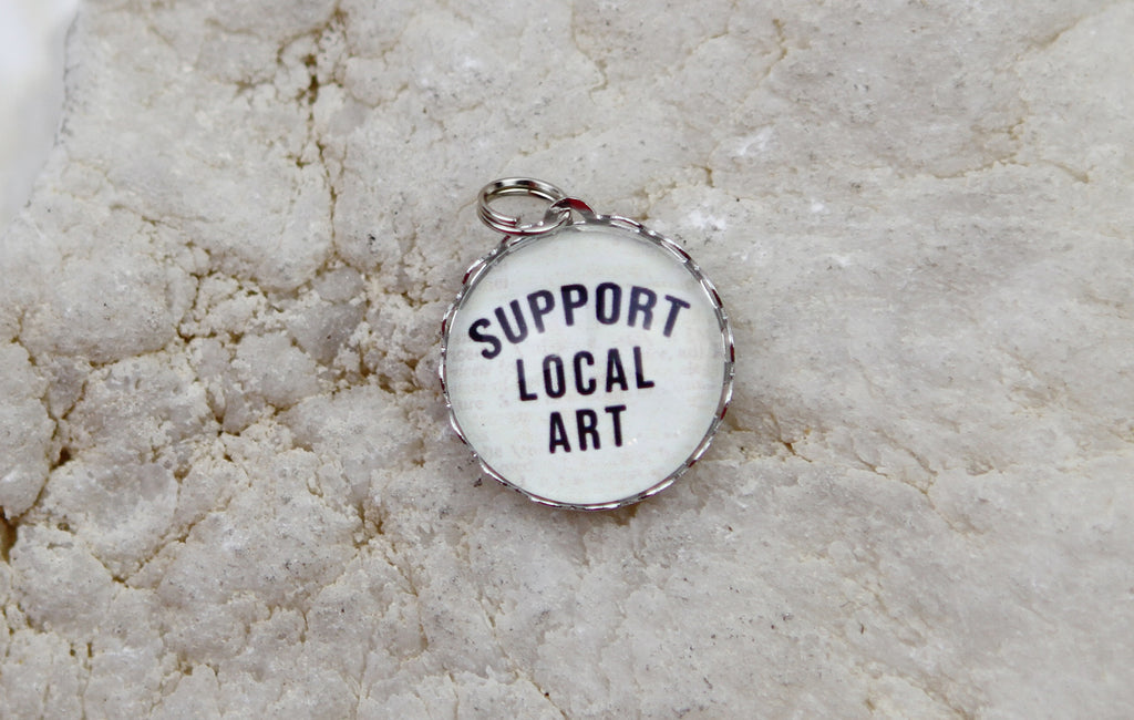 Support Local Art Bubble Charm