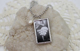 Friends Through Thick and Thin Funny Soldered Art Jewelry Charm or Necklace