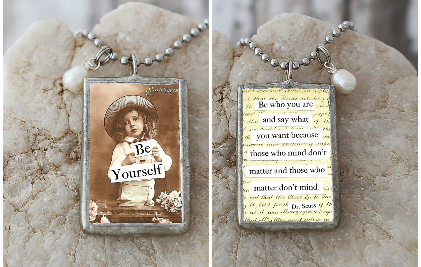 Be Yourself Soldered Art Charm