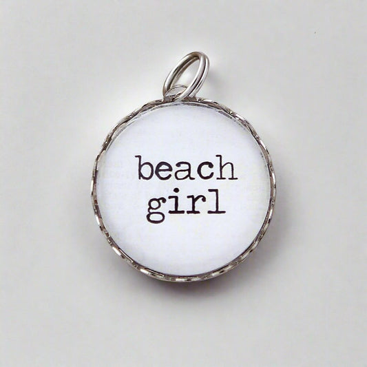 Beach Girl Bubble Charm - Jennifer Dahl Designs