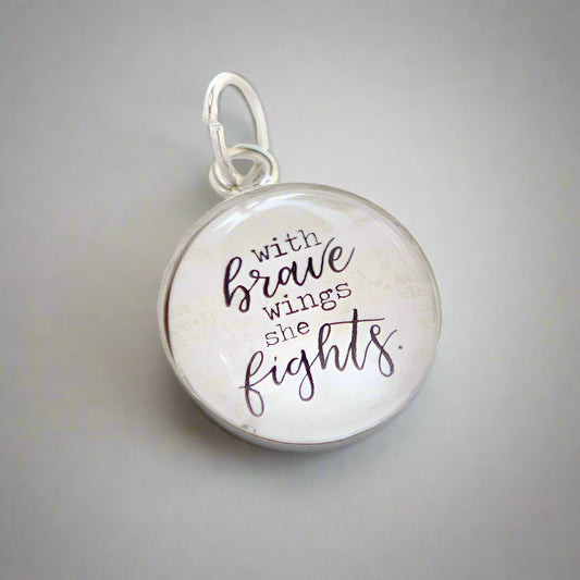 Brave Fight Bubble Charm - Jennifer Dahl Designs