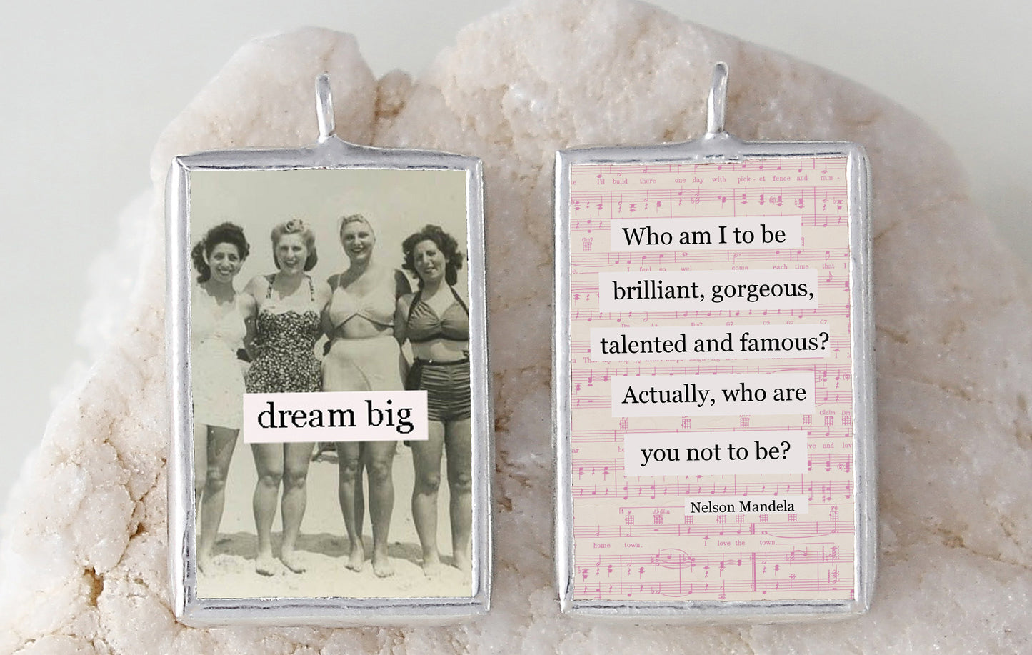 Dream Big Soldered Art Charm