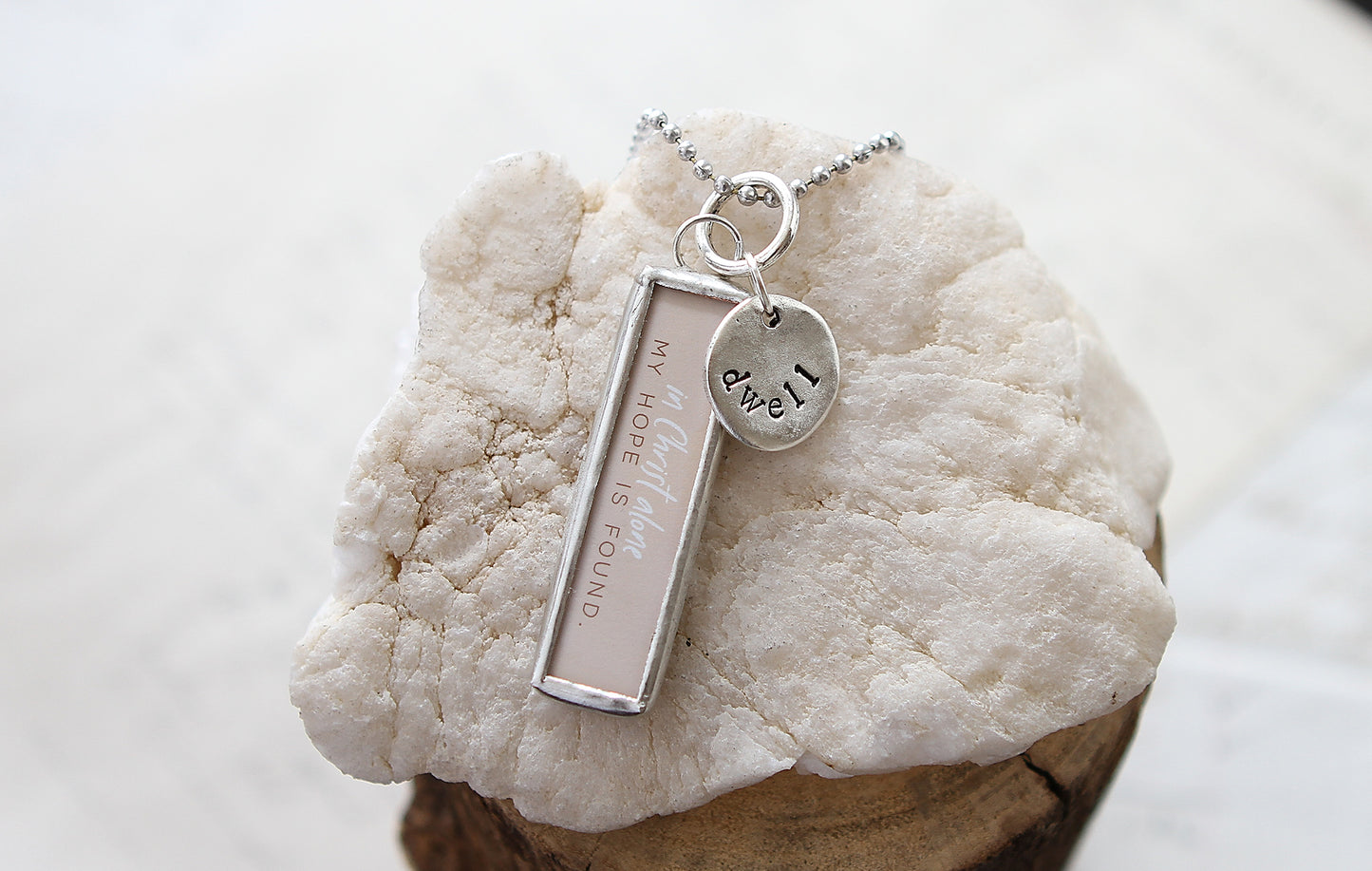 In Christ Alone Faith Hymn Charm Necklace