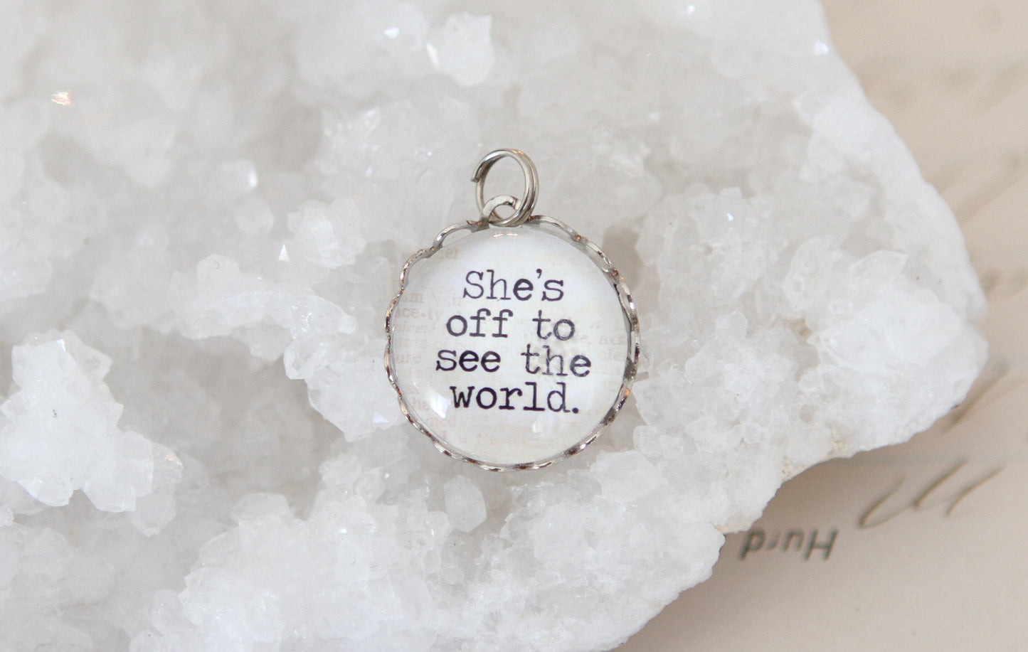 Off To See The World Bubble Charm - Jennifer Dahl Designs