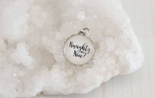 Naughty or Nice Bubble Charm - Jennifer Dahl Designs