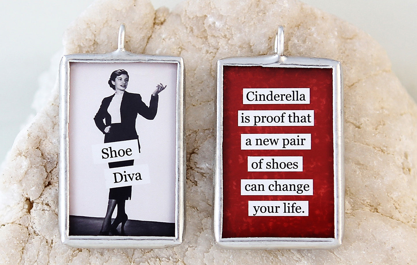 Shoe Diva Soldered Art Charm