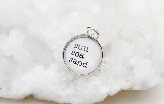 Sun Sea Sand Bubble Charm