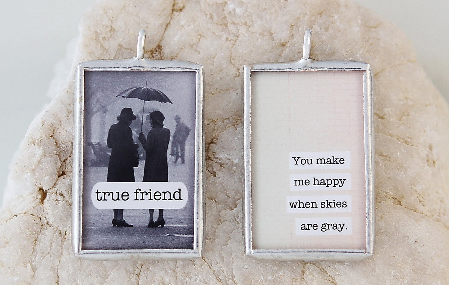 True Friend Soldered Art Charm